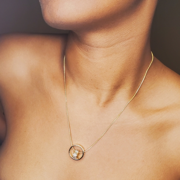 Swarovski Spinning Heart Necklace - Picture 7 of 10